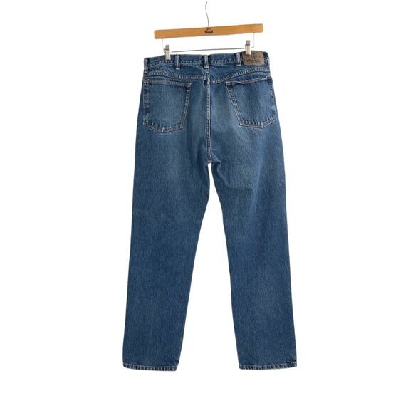 Wrangler Authentics Jeans Mens Size 36x32 Blue Denim Straight Leg Casual Durable - Picture 2 of 7